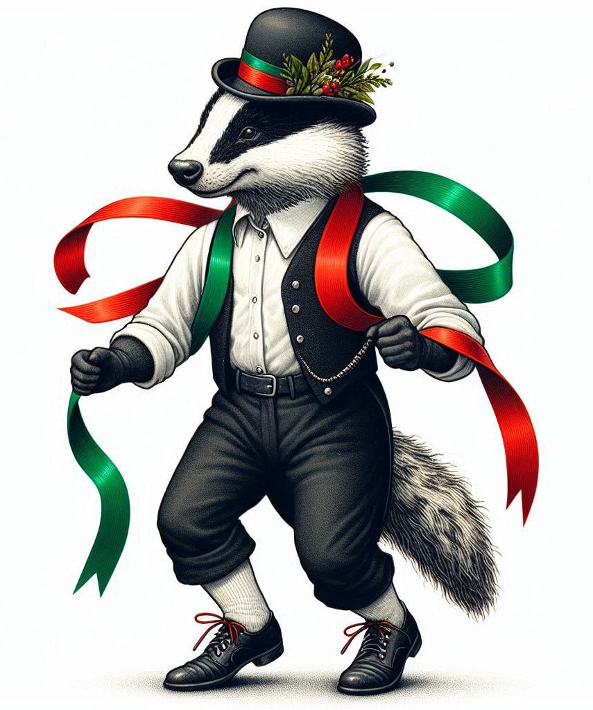 Holt Morris Rampant Badger Logo